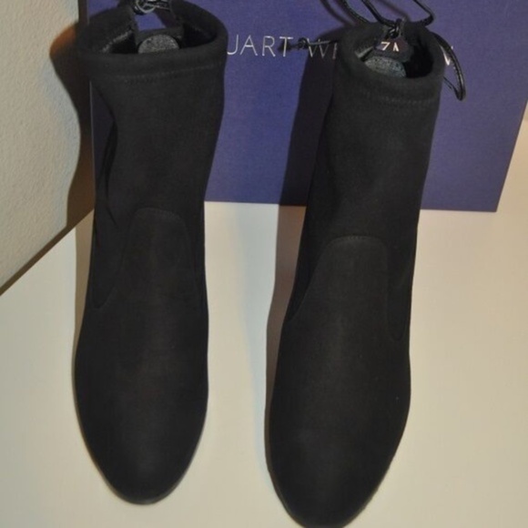👢Stuart Weitzman Black Perfection Boots 🇪🇸 NWOT - Picture 6 of 10